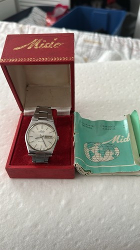 Mido Multifort Automatic Day-Date Silver Dial w/ Box & Papers