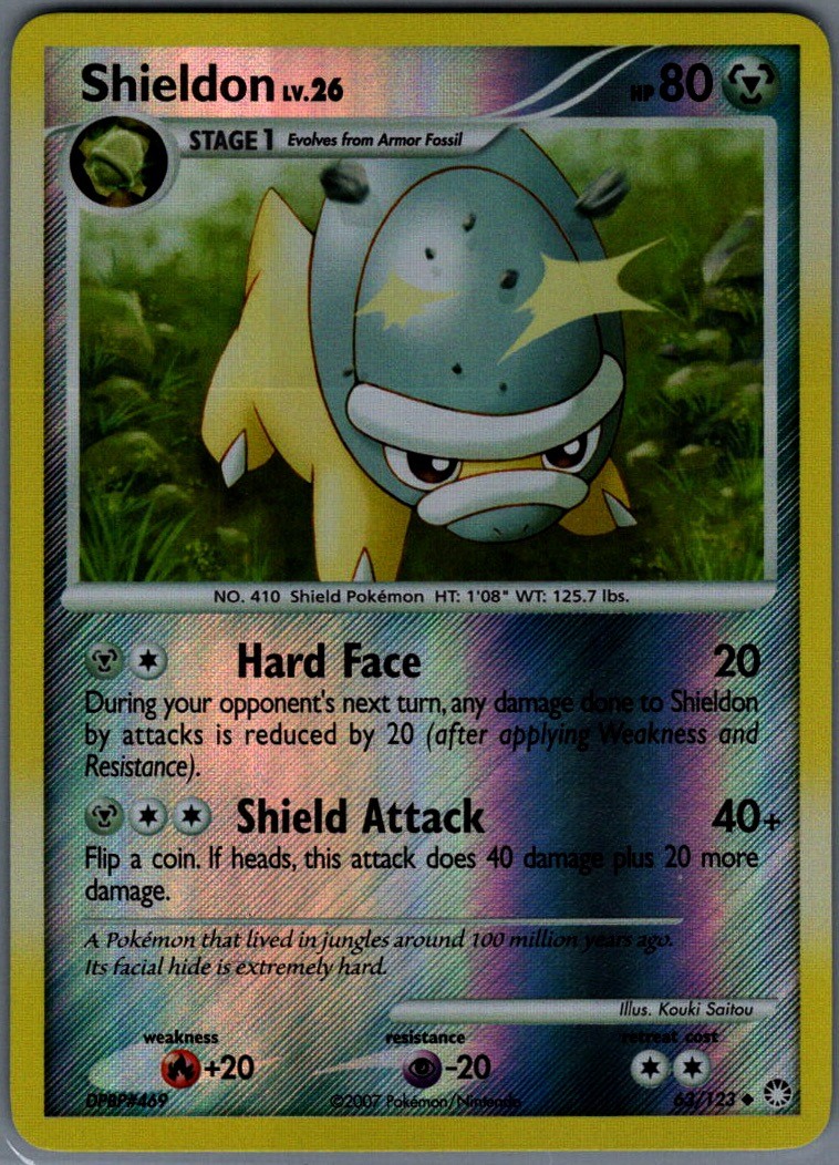Shieldon Reverse Holo Uncommon Mysterious Treasures 63/123 NM