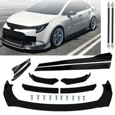 For Corolla SE LE Front Rear Bumper Lip Spoiler Body Kit Splitter Side Skirt