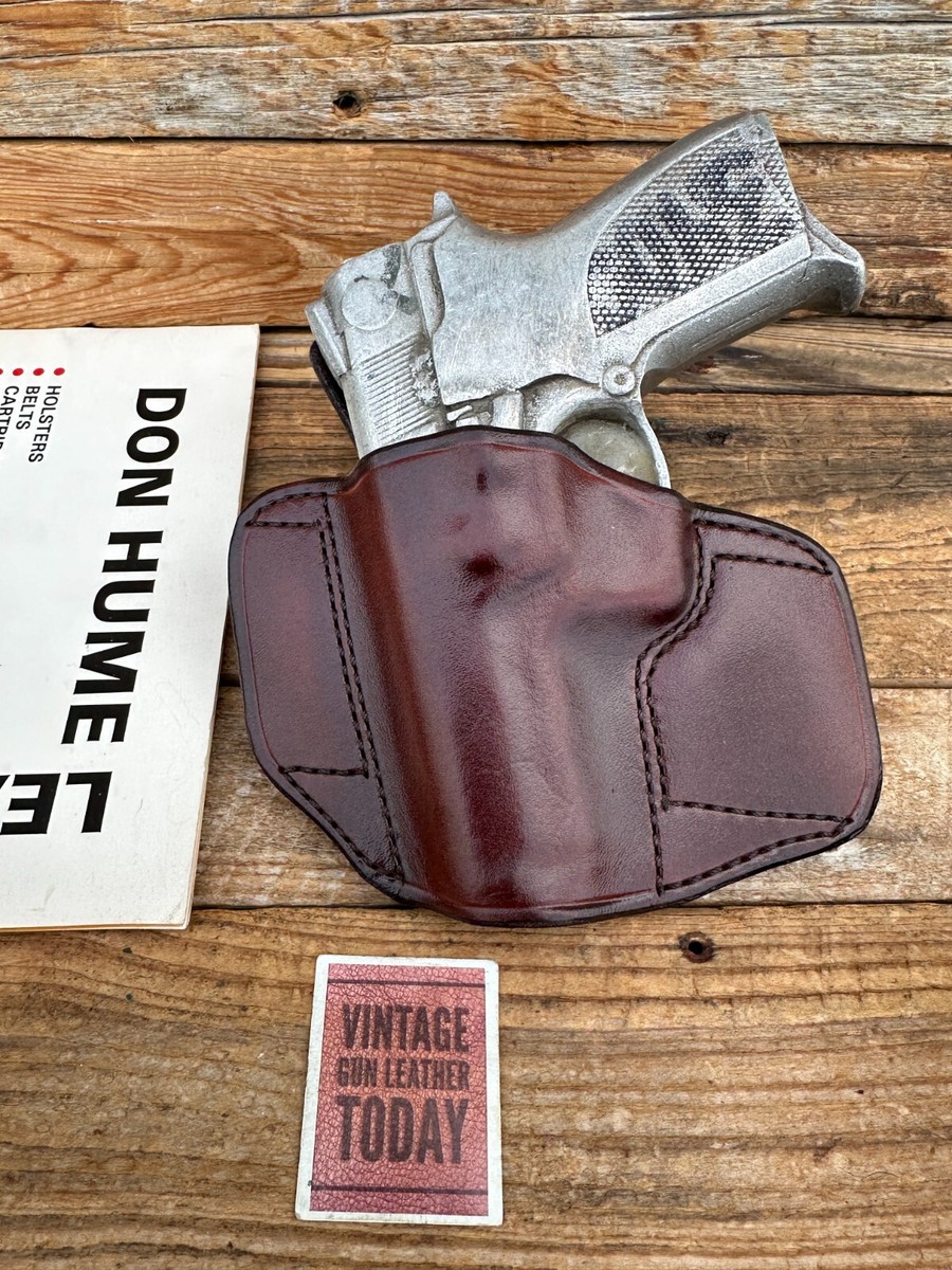 Don Hume Maker 絶版 リボルバー向けホルスター 実物 Vintage Don Hume H721 Brown Leather OWB Holster For S&W 3913 ROUND