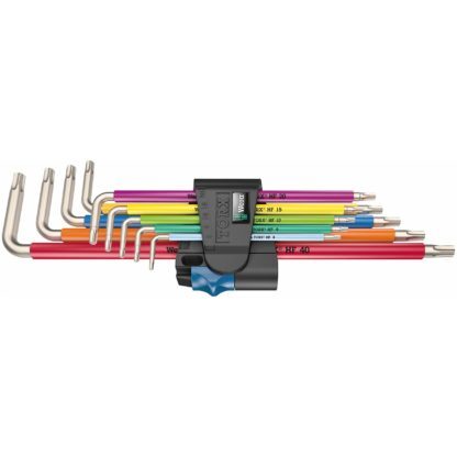 Wera 05022689001 Multicolor TORX® L-Key Wrench Set with Holding Function (9pc) - Picture 1 of 6