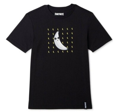 Fortnite  NEW Boy's Printed SS Tee size M~Black Peely Banana