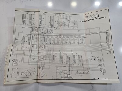 Commodore 1980 Vic 20 Schematic Main Logic Version E