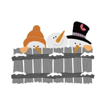 Snowman Fence Metal Cutting Dies Stencils Scrapbooking Paper Card Embossing Mold