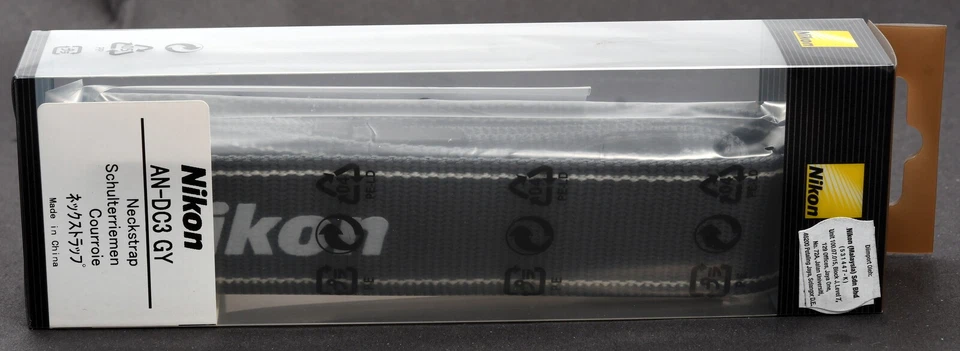 Correas de hombro originales para cámara Nikon AN-DC3 GY - ¡Como nuevas en caja! Foto 2 de 4
