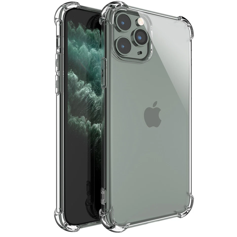 For iPhone 15 14 13 12 11 Pro Max Mini XS XR 8 Plus Clear Case Shockproof Cover - Image 4 of 4