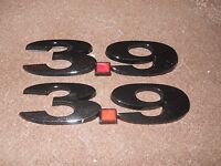 Dodge Dakota Chevrolet Uplander Impala 3.9l 3.9 Fender Trunk Emblems Black Pair Dodge Dakota Chevrolet Uplander Impala 3.9l 3.9 Fender Trunk Emblems Black Pair