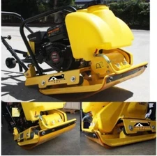 6.5HP 196cc Power Walk Behind Dirt Soil Vibratory Plate Compactor FREE RubberMat