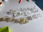 lot de 8 anciens Saleron, salière en verre, à nettoyer