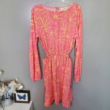 Universal Thread Dress Size Small Pink Floral Balloon Long Sleeve Mini ALine New