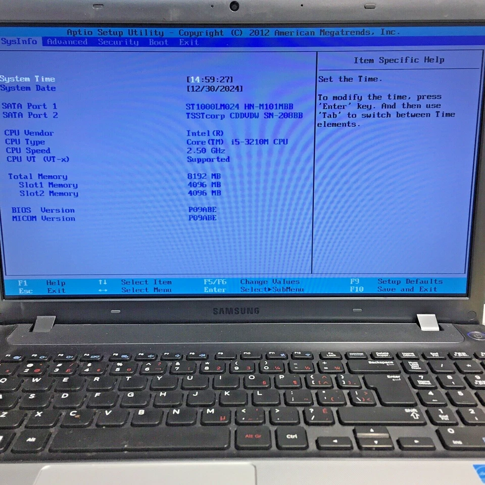 Samsung NP350V5C 15.6" Laptop i5-3210M 8GB RAM 1TB HDD Win 10 Home W/CAM H2593 - Image 2 of 4