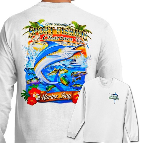 Long Sleeve Mexico Marlin Charter Boat 