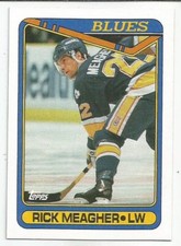 RICK MEAGHER 1990-91 TOPPS CARD MINT CONDITION