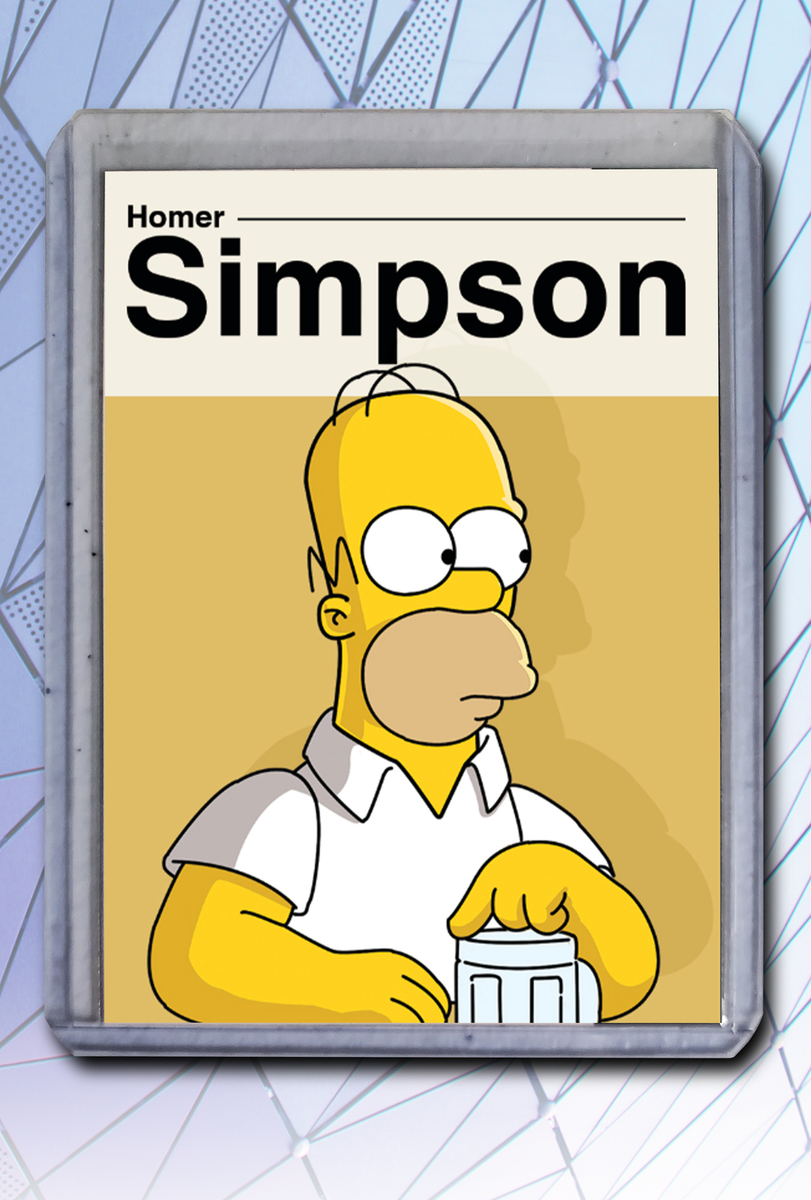 Homer Simpson Artist Signed The Simpsons Art Card 2/10 | eBay