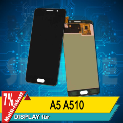 Display Für Samsung A5 2016 A510 Komplettes Bildschirm Lcd Touch TFT Schwarz