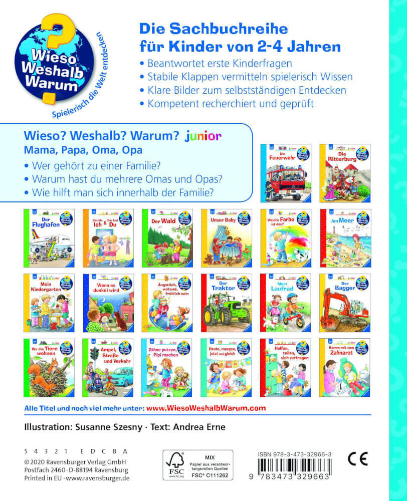 Thumbnail - Ravensburger 32966 Wieso? Weshalb? Warum? Junior, Band 39: Mama, Papa,
