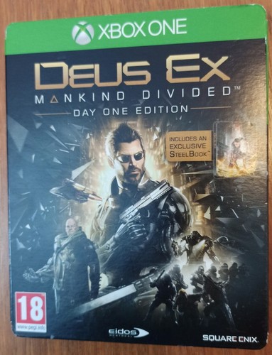 Deus Ex Mankind Divided Xbox One/Serie X Day One Edition Steelbook sehr gut!