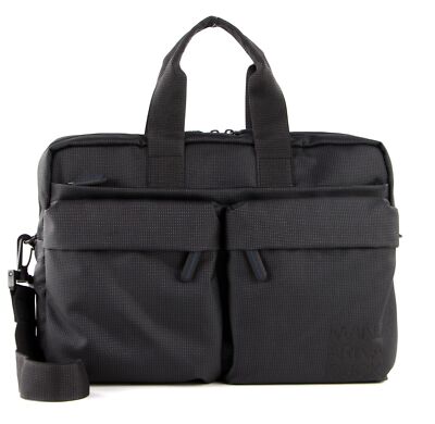 MANDARINA DUCK District Briefcase Laptoptasche Tasche Black Ink schwarz