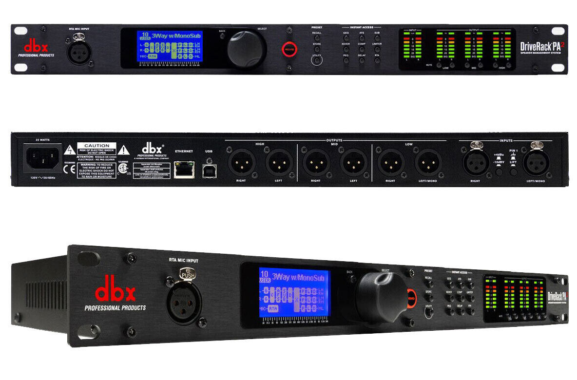 DBX DriveRack PA2 Complete Loudspeaker Management System DBX DriveRack PA2 Complete Loudspeaker Management System
