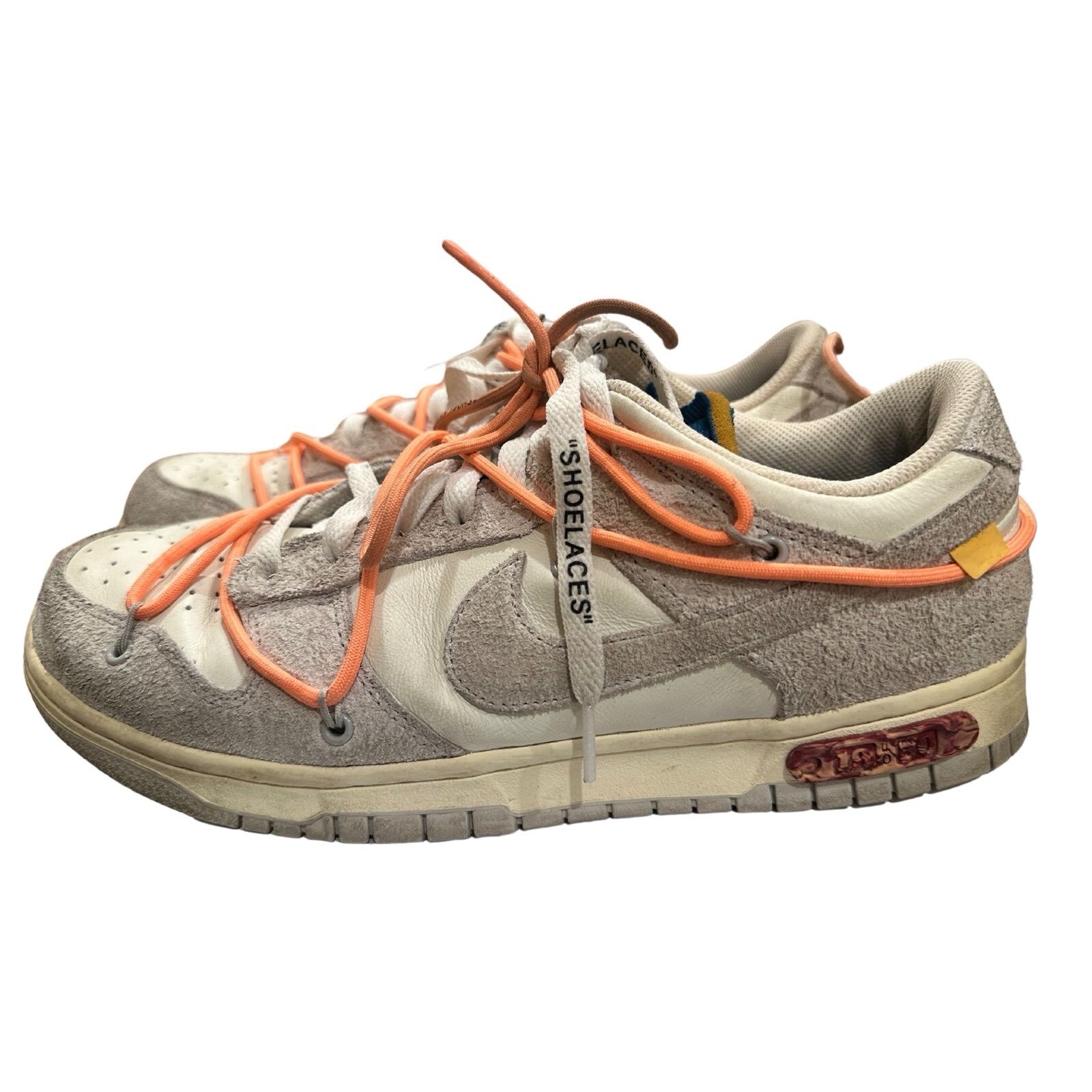 OFF WHITE X NIKE Lotto 19 di 50 Nike X Dunk Low Off White 2021 unisex taglia 42 5