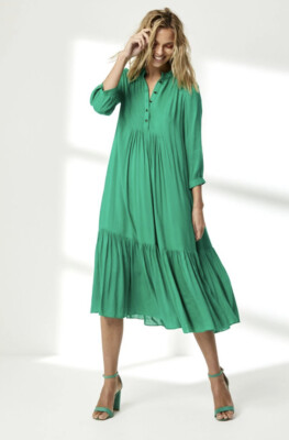 126. Libelula Wolf & Badger Claude dress in green Rayon $310 44/ L Prairie  | eBay