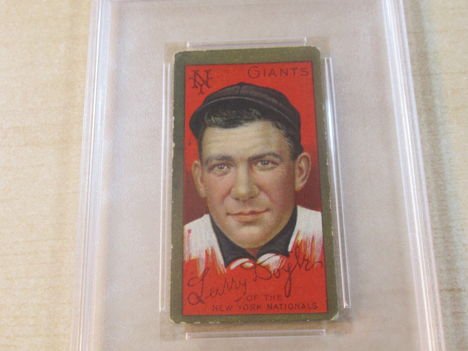 T205 GOLD BORDER LARRY DOYLE NEW YORK GIANTS PSA 3 LOOKS GREAT 1911