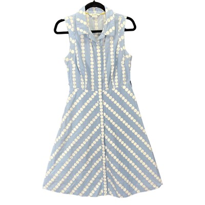 Boden Clemmie Polka Dot Sleeveless Dress Blue & White Fit & Flare Button Midi | eBay Boden Clemmie Polka Dot Sleeveless Dress Blue & White Fit & Flare Button Midi | eBay