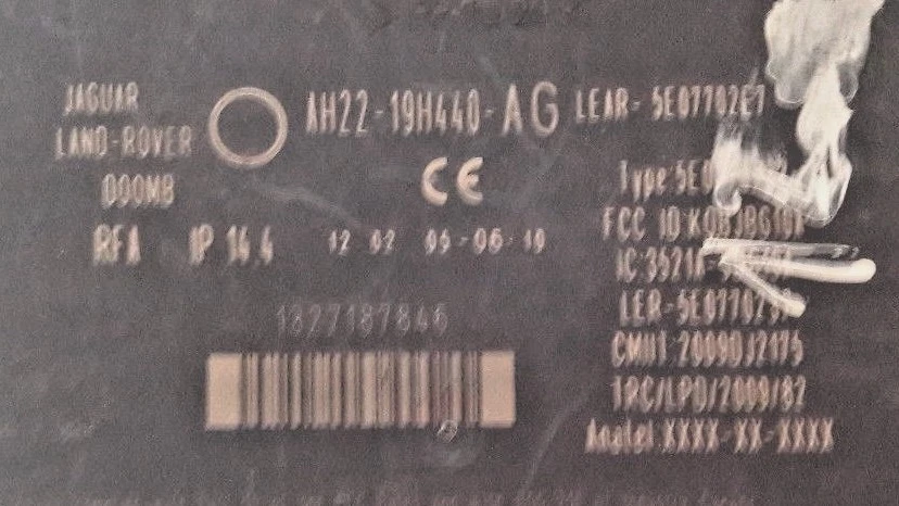 Keyless Entry Start Control Module Ecu For Land Rover Discovery 4 Ah2219H440Ag - Image 2 of 4