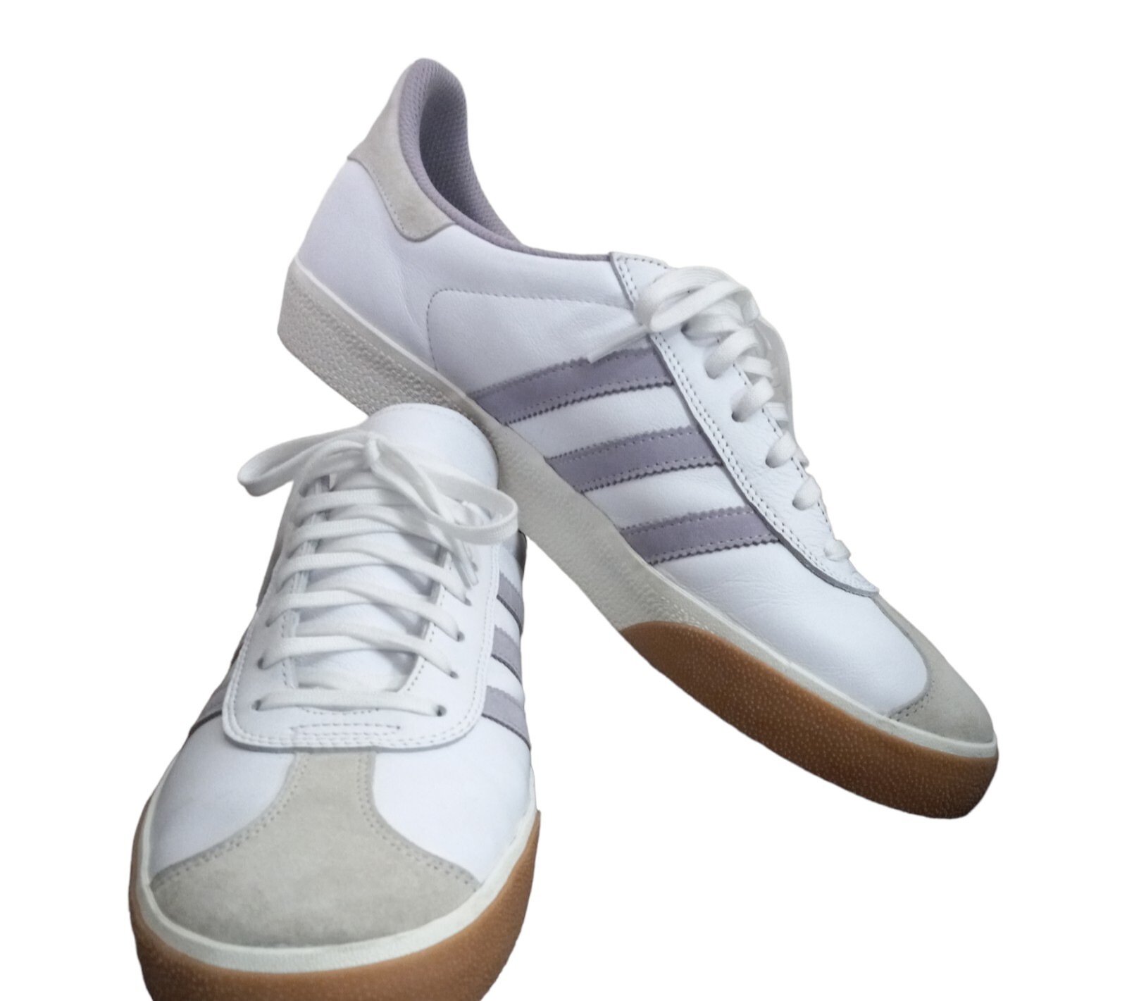 SAOLA Scarpe da skateboard Adidas Gazelle ADV by Nora Vasconcellos da uomo taglia 13 bianche