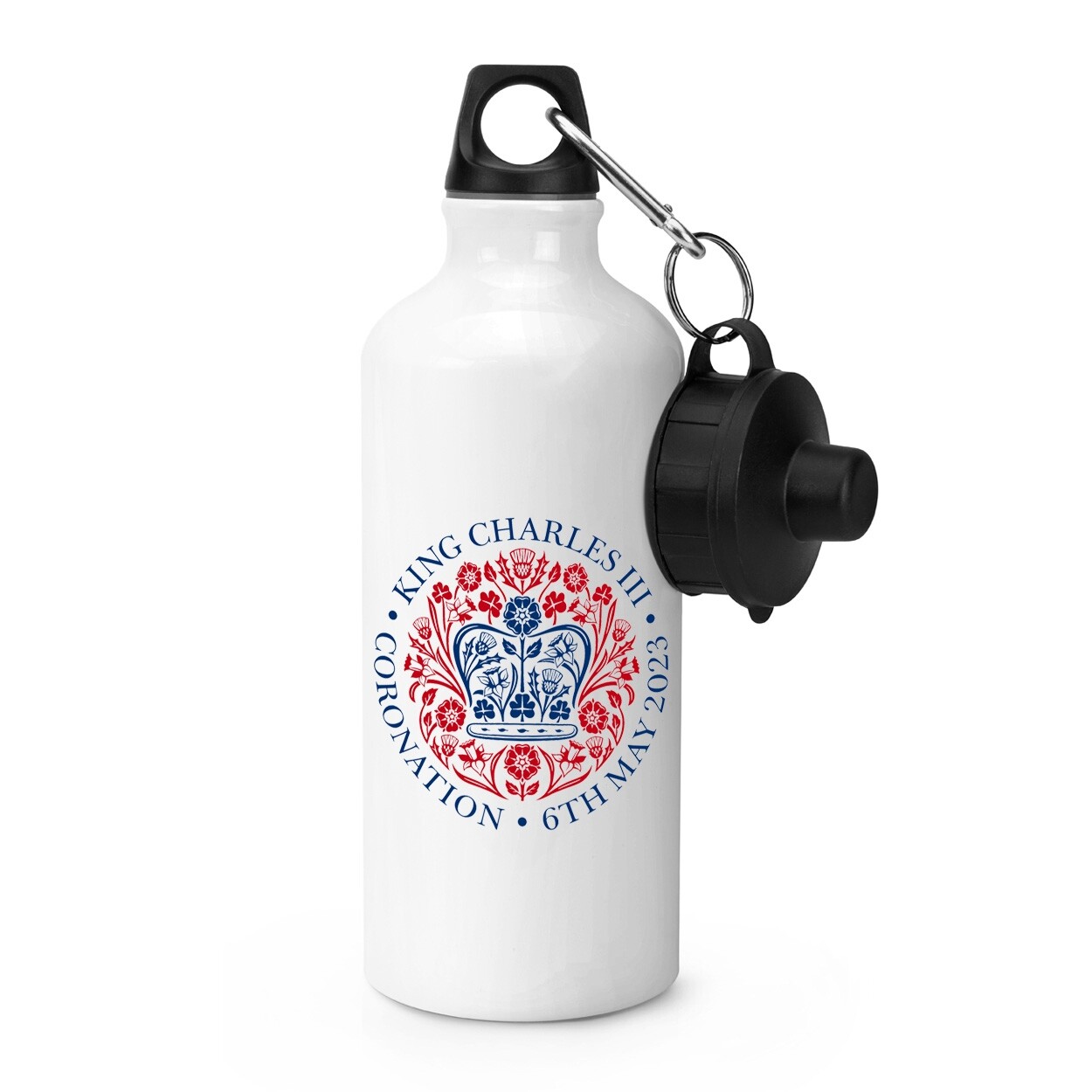 Coronation Emblem King Charles III Sports Water Bottle Commemorative Souvenir