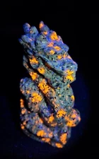 4"  265g UV Reactive Yooperlite Full Body Standing Dragon Crystal Carving Figure