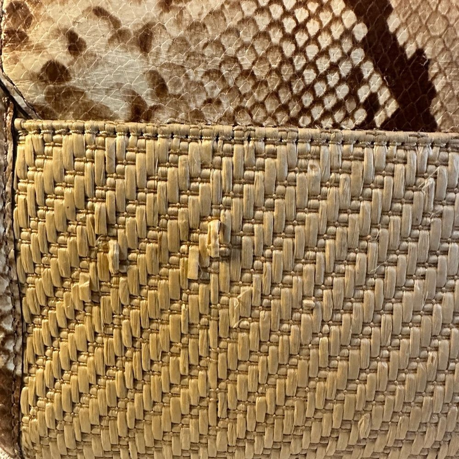 Michael Kors Straw Python Capsule Rose Bag. Pre-l… - image 5