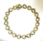 14k yellow gold 2.55ct VS1 G baguette diamond tennis bracelet 18.6g 7" ladies — photo 4