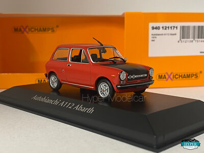 MINICHAMPS 1/43 AUTOBIANCHI A112 ABARTH 1974 RED ART.940121171 | eBay