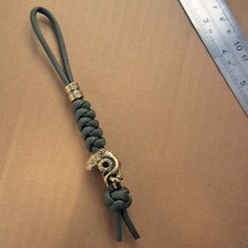 knife lanyard. Bag, backpack, jacket zipper pull. Octopus paracord bead
