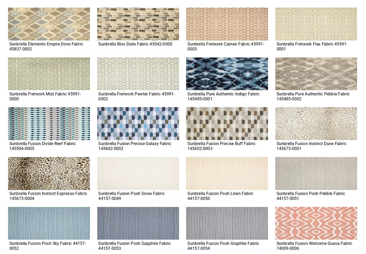 Sunbrella Fabrics by Yard - Choose your fabric Indoor/Outdoor. FREE  SHIPPING $71