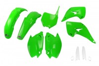 Kunststoff Verkleidung Kit Full Kawasaki Kx 125 250 2003 - 2008 Ufo Plast GrüN
