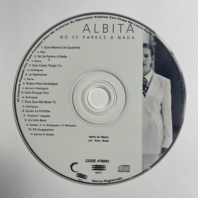 No Se Parece a Nada by Albita (CD, 1995) DISC ONLY! MW