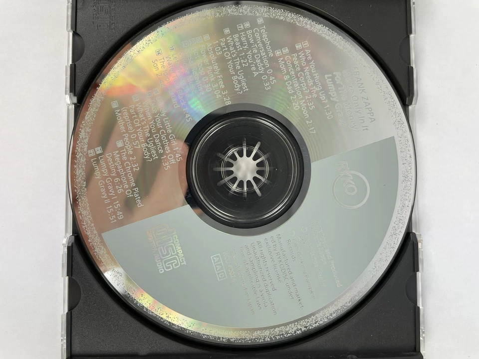 Frank Zappa - We’re Only In It For The Money/Lumpy Gravy CD    #6 Foto 3 de 4
