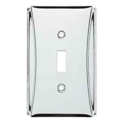 Brainerd ''Upton'' Single-Gang Toggle Switch Wall Plate - Polished Chrome - 787414