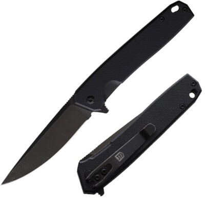 3V Gear React Linerlock Folding Knife 2.75'' Stainless Steel Blade G10 Handle