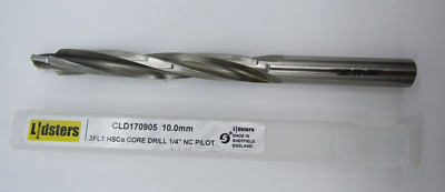 LIDSTERS 3 Flöte HSCo Kernbohrer - 1/4'' NC Pilot - CLD170905 10mm - Neu