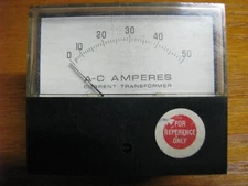 GE 0-50amp Ampere Panel Meter 251240LSNT