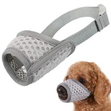 Dog Muzzle, Puppy Soft Mesh Muzzle for Small Medium Large Dogs Chihuahua Pood...