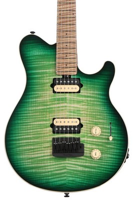 Ernie Ball Music Man Axis Super Sport Electric Guitar - Matcha Flame