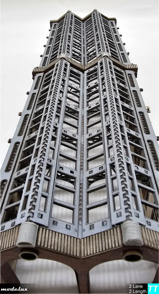 Modelux TT GAUGE 'Cheltenham' 2 Lane Double Length Engine Shed Kit - Image 4 of 4