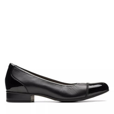 Clarks Originals Womens Juliet-Step Black Leather 26175430