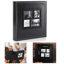 Large Capacity Family Photo Album - Beautifully Crafted Leather 4x6 Holder
