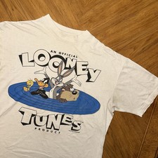 Vintage 1993 Looney Tunes T-Shirt LRG/XL Taz Bugs Bunny Tweety Single Stitch 90s