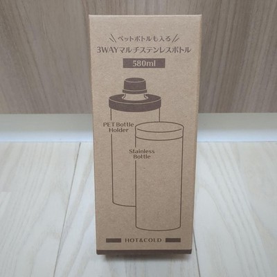 Moff SND 3-Way Stainless Steel Bottle 580ml Insulated Donut Nyan Used